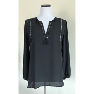 J. Crew Tasseled Blouse ~ Size 4